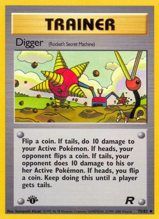 Digger (75/82) [Team Rocket 1st Edition] - Trinity Hobby