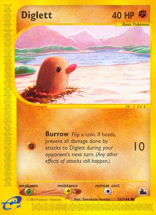 Diglett (50/144) [Skyridge] - Trinity Hobby