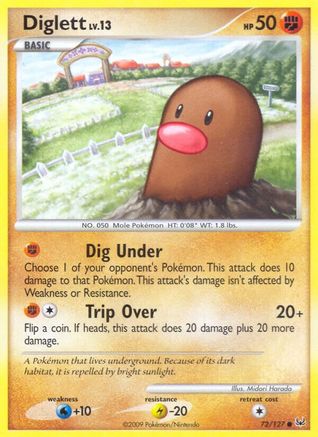 Diglett (72/127) [Platinum: Base Set] - Trinity Hobby