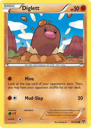 Diglett (58/146) [XY: Base Set] - Trinity Hobby