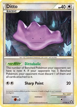 Ditto (17/102) [HeartGold & SoulSilver: Triumphant] - Trinity Hobby