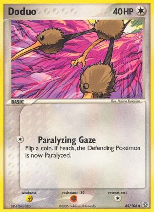 Doduo (45/106) (Stamped) [EX: Emerald] - Trinity Hobby