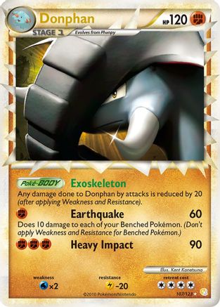 Donphan (107/123) [HeartGold & SoulSilver: Base Set] - Trinity Hobby