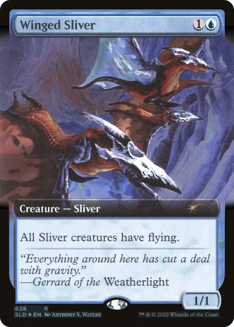 Winged Sliver (Extended Art) [Secret Lair Drop Promos] - Trinity Hobby