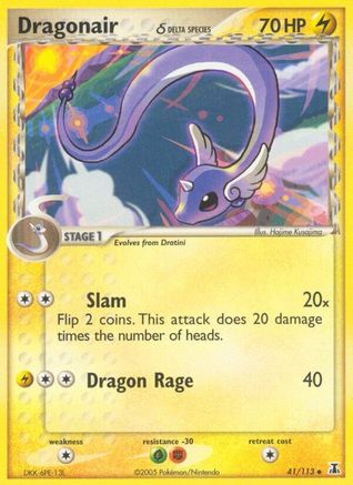 Dragonair (41/113) (Delta Species) (Stamped) [EX: Delta Species] - Trinity Hobby