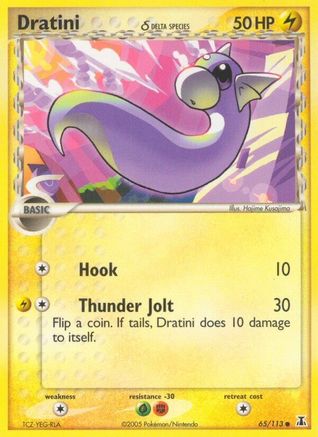 Dratini (65/113) (Delta Species) (Stamped) [EX: Delta Species] - Trinity Hobby