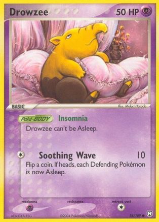 Drowzee (54/109) (Stamped) [EX: Team Rocket Returns] - Trinity Hobby