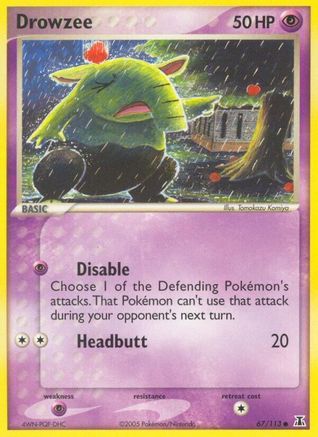 Drowzee (67/113) (Stamped) [EX: Delta Species] - Trinity Hobby