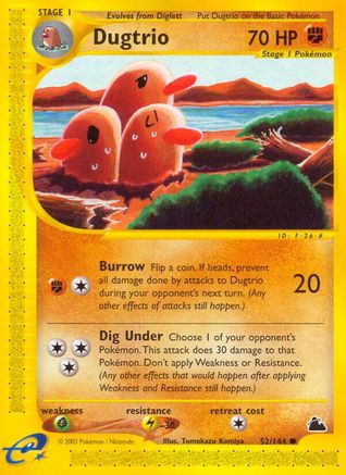 Dugtrio (52/144) [Skyridge] - Trinity Hobby