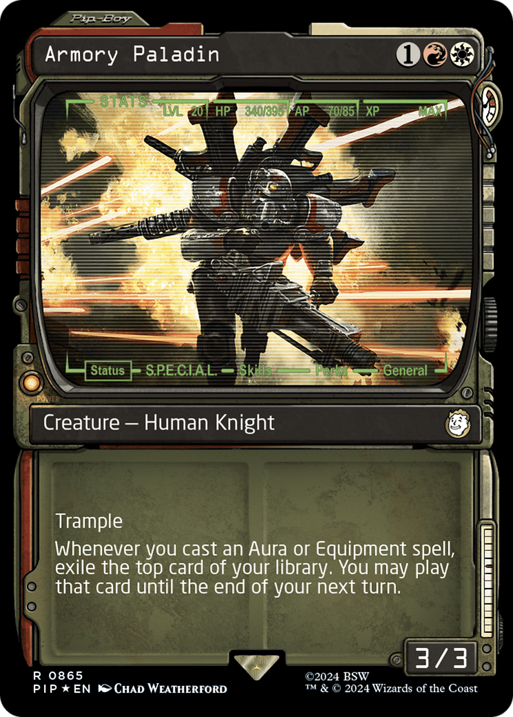 Armory Paladin (Showcase) (Surge Foil) [Fallout] - Trinity Hobby