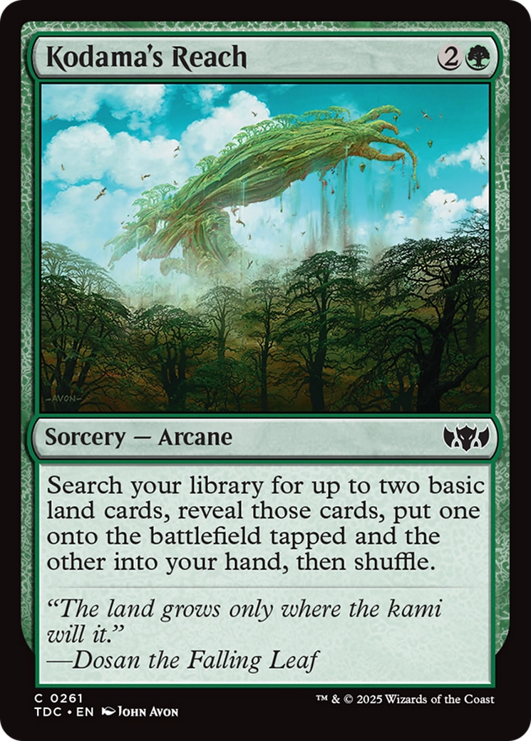 Kodama's Reach (TDC-261) - [Commander: Tarkir: Dragonstorm]