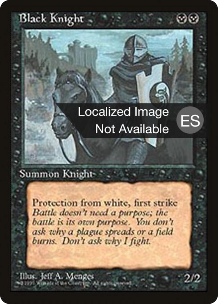 Black Knight [Fourth Edition (Foreign Black Border)] - Trinity Hobby
