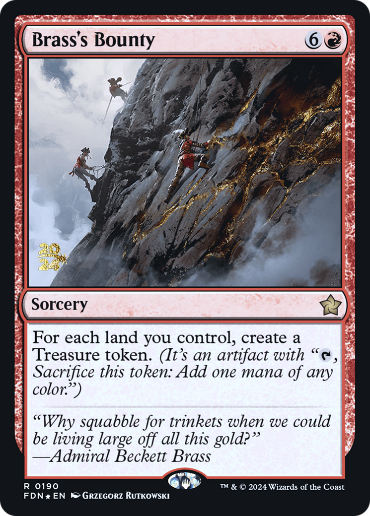 Brass's Bounty [Foundations Prerelease Promos] - Trinity Hobby