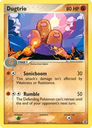 Dugtrio (22/112) [EX: FireRed & LeafGreen] - Trinity Hobby