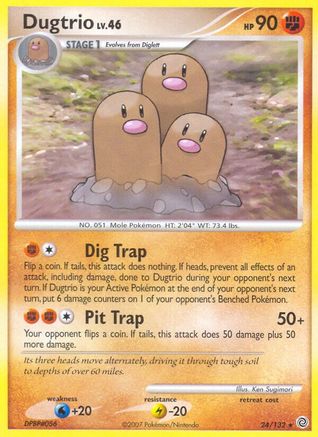 Dugtrio (24/132) [Diamond & Pearl: Secret Wonders] - Trinity Hobby