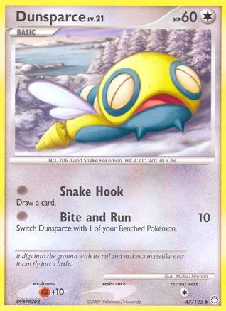 Dunsparce (47/123) [Diamond & Pearl: Mysterious Treasures] - Trinity Hobby