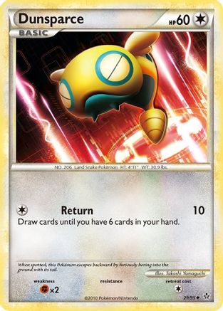Dunsparce (29/95) [HeartGold & SoulSilver: Unleashed] - Trinity Hobby