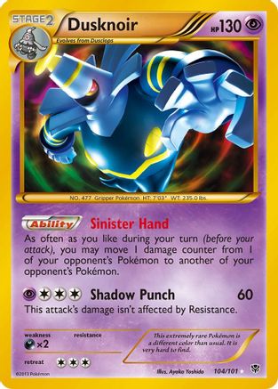 Dusknoir (104/101) [Black & White: Plasma Blast] - Trinity Hobby