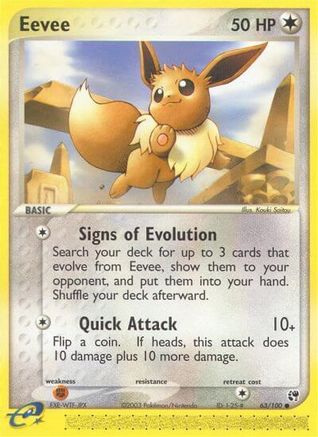 Eevee (63/100) [EX: Sandstorm] - Trinity Hobby