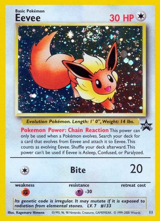 Eevee (11) (JR East Stamp Rally) [Wizards of the Coast: Black Star Promos] - Trinity Hobby
