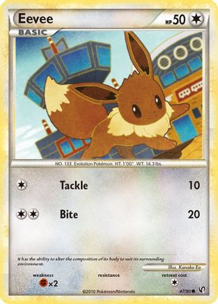 Eevee (47/90) [HeartGold & SoulSilver: Undaunted] - Trinity Hobby