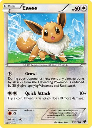 Eevee (89/116) [Black & White: Plasma Freeze] - Trinity Hobby