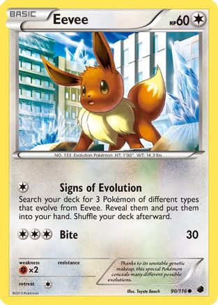 Eevee (90/116) [Black & White: Plasma Freeze] - Trinity Hobby