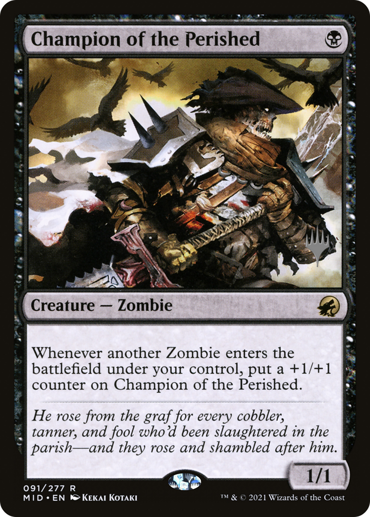Champion of the Perished (Promo Pack) [Innistrad: Midnight Hunt Promos] - Trinity Hobby