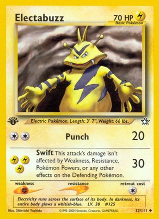 Electabuzz (33/111) [Neo Genesis 1st Edition] - Trinity Hobby