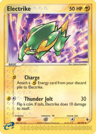 Electrike (30/109) [EX: Ruby & Sapphire] - Trinity Hobby