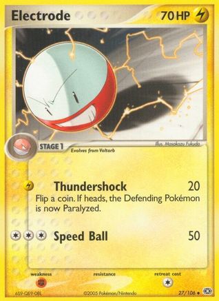 Electrode (27/106) (Stamped) [EX: Emerald] - Trinity Hobby