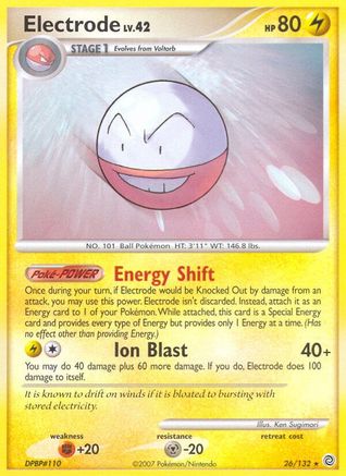 Electrode (26/132) [Diamond & Pearl: Secret Wonders] - Trinity Hobby