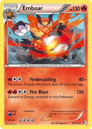 Emboar (26/149) [Black & White: Boundaries Crossed] - Trinity Hobby