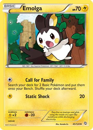Emolga (45/124) [Black & White: Dragons Exalted] - Trinity Hobby