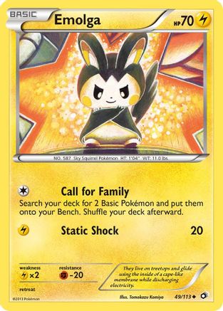 Emolga (49/113) [Black & White: Legendary Treasures] - Trinity Hobby