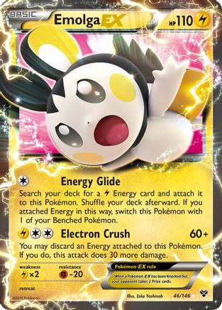 Emolga EX (46/146) [XY: Base Set] - Trinity Hobby
