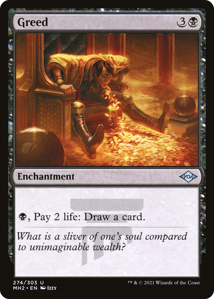 Greed [Etched Foil]  (MH2-274) - [Modern Horizons 2] - Trinity Hobby