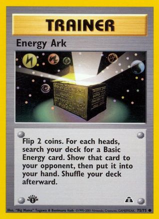 Energy Ark (75/75) [Neo Discovery 1st Edition] - Trinity Hobby