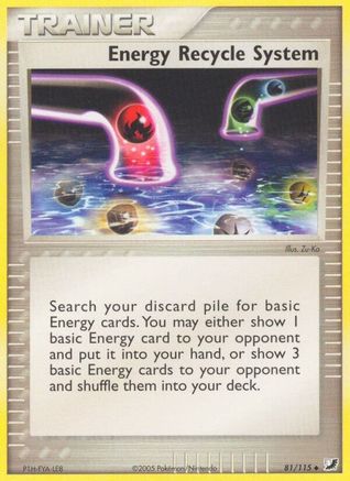 Energy Recycle System (81/115) (Stamped) [EX: Unseen Forces] - Trinity Hobby