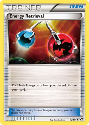 Energy Retrieval (92/114) [Black & White: Base Set] - Trinity Hobby