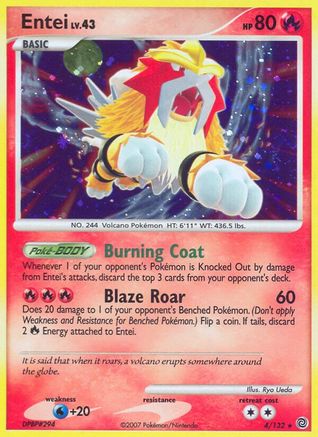 Entei (4/132) [Diamond & Pearl: Secret Wonders] - Trinity Hobby