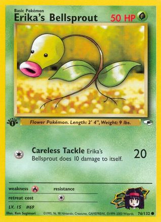 Erika's Bellsprout (76/132) [Gym Heroes 1st Edition] - Trinity Hobby