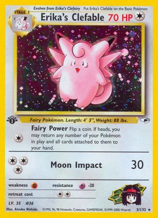 Erika's Clefable (3/132) [Gym Heroes 1st Edition] - Trinity Hobby