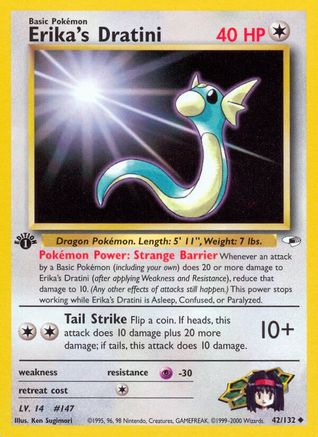 Erika's Dratini (42/132) [Gym Heroes 1st Edition] - Trinity Hobby