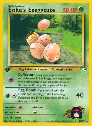 Erika's Exeggcute (43/132) [Gym Heroes Unlimited] - Trinity Hobby