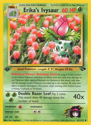 Erika's Ivysaur (41/132) [Gym Challenge 1st Edition] - Trinity Hobby
