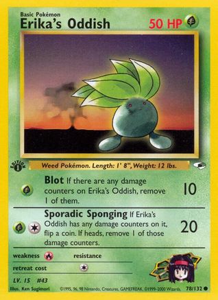 Erika's Oddish (78/132) [Gym Heroes 1st Edition] - Trinity Hobby