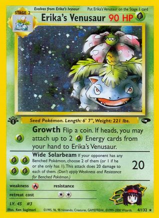 Erika's Venusaur (4/132) [Gym Challenge 1st Edition] - Trinity Hobby