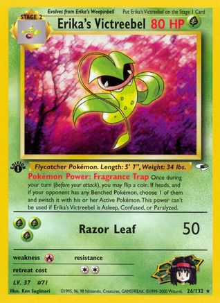 Erika's Victreebel (26/132) [Gym Heroes 1st Edition] - Trinity Hobby