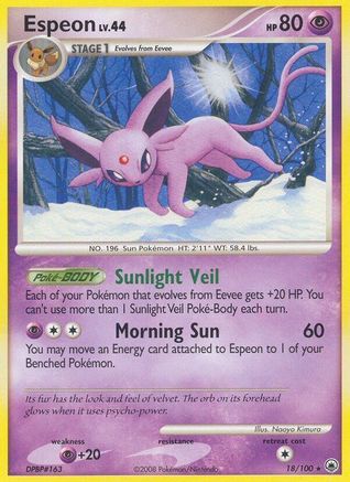 Espeon (18/100) [Diamond & Pearl: Majestic Dawn] - Trinity Hobby